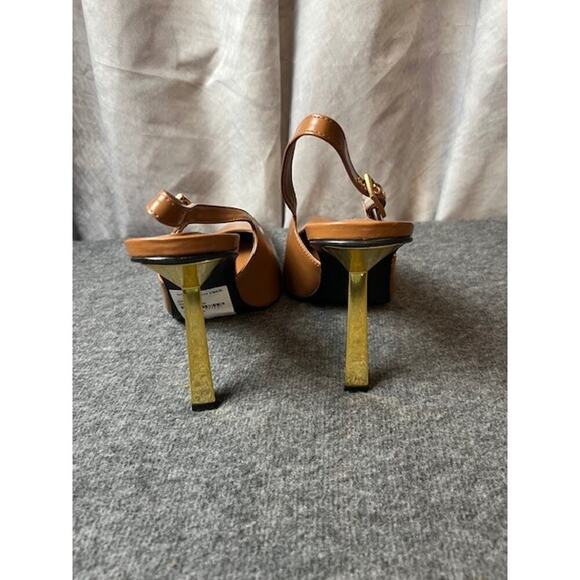 Woman's Heels Steve Madden Divine Camel Leather Size 9.5 - Picture 4 of 7